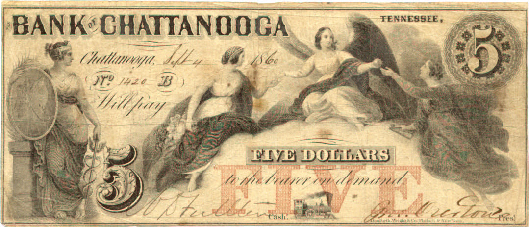 Bk Chattanooga $5 proof